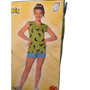 Pebbles Flintstones Adult Costume Cartoon Network Women's Large 12-14